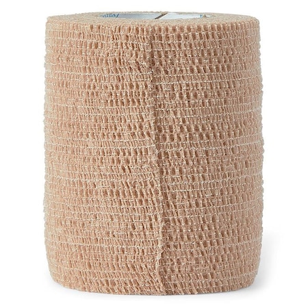 Medline CoFlex Med Self-Adherent Latex Bandages, 4in. X 5yds., Non-Sterile, Tan MDS086003H